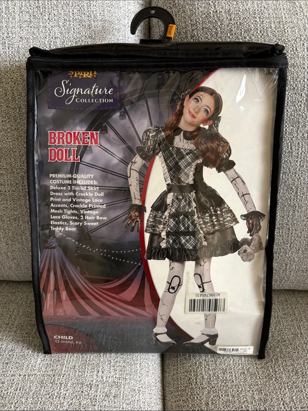 Broken Doll Kids Costume - Black & White